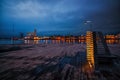 Pier with shower near water