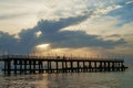 Pier silhouette