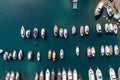 Pier speedboat. A marina lot. This is usually the most popular tourist attractions on the beach.Yacht and sailboat is