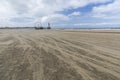 Pier at Strandweg Boulevard at Scheveningen districts. Hague Den Haag. South Holland. Netherlands Royalty Free Stock Photo