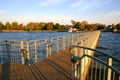 Pier at sunrise Royalty Free Stock Photo