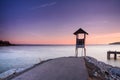 Pier at sunrise, eastern Thailand Royalty Free Stock Photo