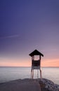 Pier at sunrise, eastern Thailand Royalty Free Stock Photo