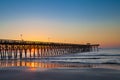 Pier at sunrise Royalty Free Stock Photo