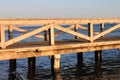Pier at sunset Royalty Free Stock Photo