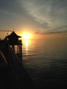 The Pier at Sunset Royalty Free Stock Photo