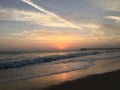 Pier Sunset Venice Beach Royalty Free Stock Photo