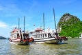 Pier in Thien Cung Cave Island. Ha Long Bay, Vietnam