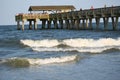 The Pier at Tybee Island Georgia Royalty Free Stock Photo