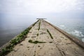 Pier in Vente Cape, Lithuania Royalty Free Stock Photo