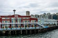 Pier 70 viewed from Elliot Bay, Seattle Royalty Free Stock Photo