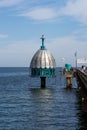 Pier Vineta bridge and submarine at Zinnowitz Usedom Royalty Free Stock Photo