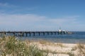 Pier Vineta bridge and submarine at Zinnowitz Usedom Royalty Free Stock Photo