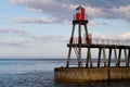 Whitby Pier during Sunset Royalty Free Stock Photo