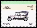 Pierce Arrow `Type 66`, 1913, technical drawing, Leaders of the World - Automobiles serie, circa 1986
