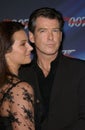 Pierce Brosnan,Keely Shaye Smith Royalty Free Stock Photo