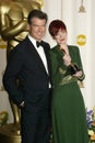 Pierce Brosnan,Sandy Powell Royalty Free Stock Photo