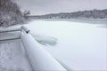 Pierce Lake Snowfall - Illinois