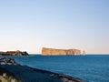 Pierce Rock viewed by sea, Quebec, Canada Royalty Free Stock Photo