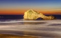 The Pierced Rock, Miramar Beach, Biarritz, France Royalty Free Stock Photo