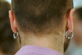 Piercing ear Royalty Free Stock Photo