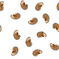 piercing fashion beauty earring vector seamless pattern