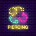 Piercing studio neon light sign