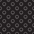 Piercing vector seamless pattern made with captive ring icons