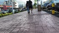 Piere Tendean Street and its Sidewalks in the Afternoon