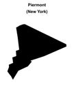 Piermont outline map Royalty Free Stock Photo