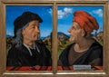 Portraits of Guiliano and Francesco Giamberto da Sangallo by Italian renaissance painter Piero di Cosimo