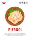 Pierogi. National korean dish.