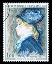 Pierre-Auguste Renoir Postage Stamp Royalty Free Stock Photo