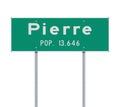 Pierre City road sign