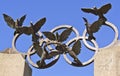 Pierre de Coubertin commemorative statue at Centennial Olympic Park, Atlanta