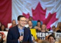 Pierre Poilievre gives a speech in North York, Ontario Royalty Free Stock Photo