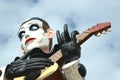 Pierrot float at Viareggio Carnival Royalty Free Stock Photo