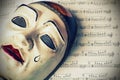 Pierrot mask Royalty Free Stock Photo