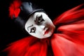 Pierrot Portrait Royalty Free Stock Photo
