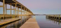 Piers under Bridge on Roanoke Sound Outer Banks NC