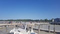 Pierview of lake Neusiedl in Austria