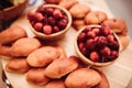 cherry pies on the table Royalty Free Stock Photo