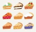 Pies vector set