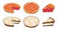 Pies vector set Royalty Free Stock Photo