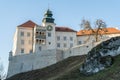 Pieskowa Skala Castle in autumn, fall season at the trail of the eagles\' nestsin lesser poland, Ojcow in Poland Royalty Free Stock Photo