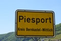 sign of Piesport, Kreis Bernkastel-Wittlich