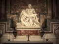 Pieta marble sculpture in St. Peter's Basilica in Vatican