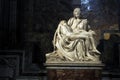 The Pieta by Michelangelo. Renaissance sculpture by Michelangelo Buonarroti, housed in St. Peter`s Basilica, Vatican City Royalty Free Stock Photo