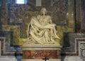 Pieta sculpture in Saint Peter`s Basilica Royalty Free Stock Photo