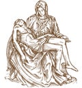 Pieta statue of Michelangelo Royalty Free Stock Photo